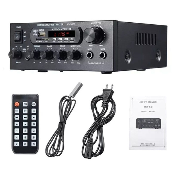 1200W 220V Bluetooth Amplificador Hifi Цифровой усилитель 33BT Стерео ...
