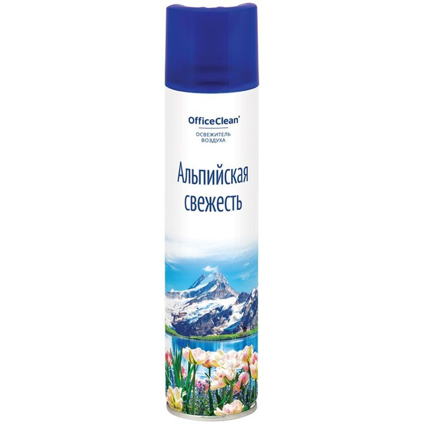 Освежитель воздуха OfficeClean аэрозольный, "Альпийская свежесть", 300 ...