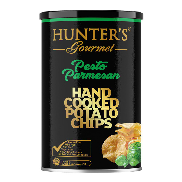 Чипсы Hunter's Песто и пармезан 150г банка купить на OZON по низкой ...