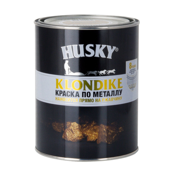 Краска HUSKY Хаски молот. чёрная 0,9л - купить в интернет-магазине OZON ...