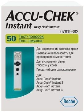 Accu-Chek Instant, тест-полоски, 50 шт. - купить с доставкой по ...