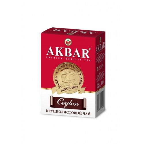 Чай черный AKBAR Ceylon листовой, 100 г - купить с доставкой по ...