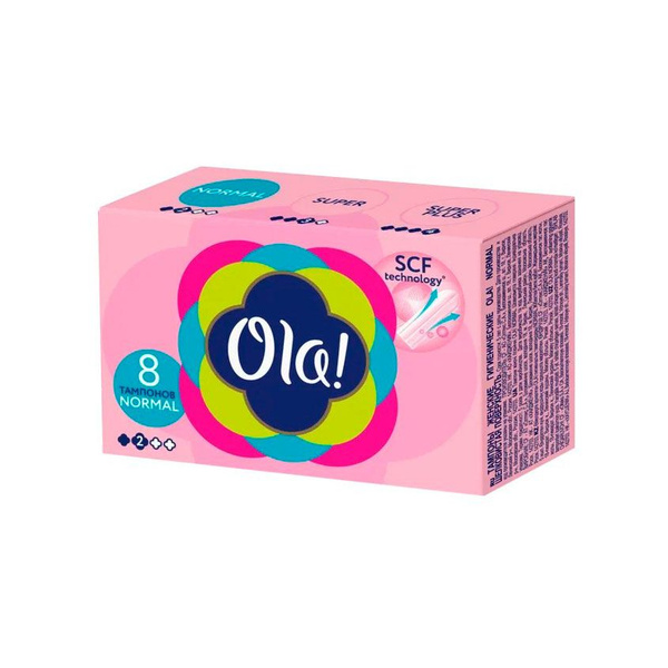 OLA Тампоны Шелковистая поверхность Normal 8шт - купить с доставкой по ...