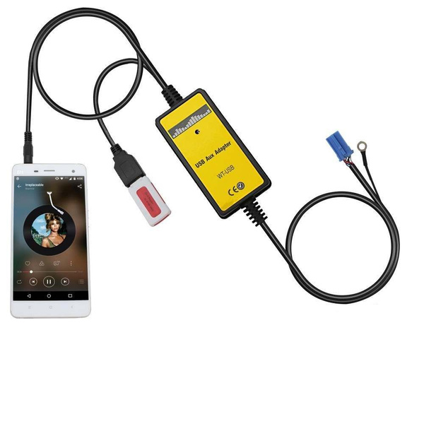 Автомобильный MP3 аудио интерфейс AUX USB адаптер CD-чейнджер для VW ...