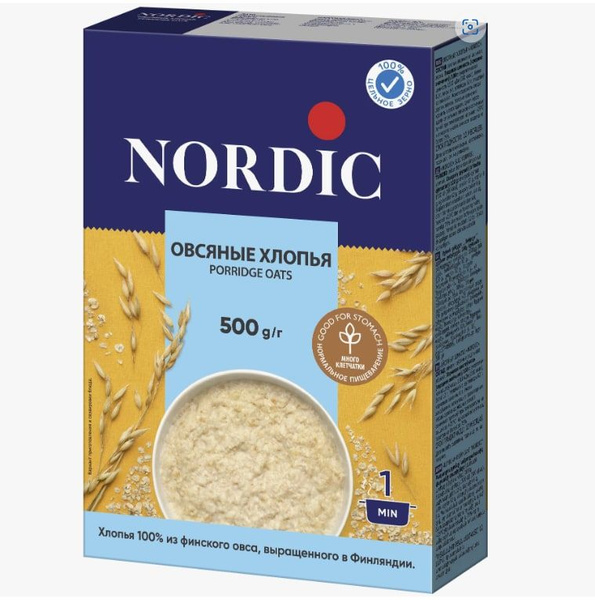 Овсяные хлопья финские Elovena Nordic (Нордик), 500 г - купить с ...