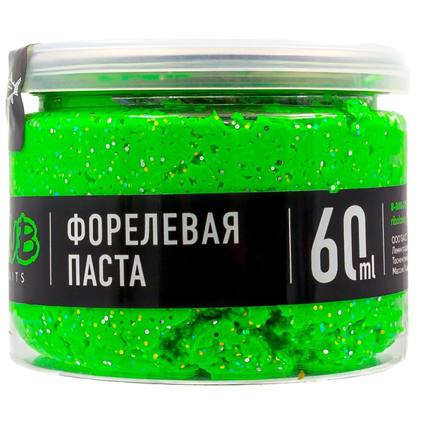 Форелевая паста ZUB ФОРЕЛЬ 60 мл Сыр, цв. Зелёный / НОВИНКА ...