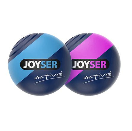 Игрушка для собак JOYSER Active Два резиновых мяча с пищалкой M голубой ...