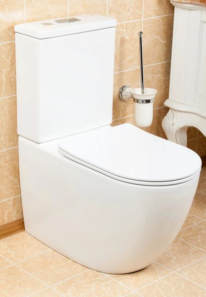 Напольный унитаз Zandini, направление выпуска: Горизонтальное (в стену ...