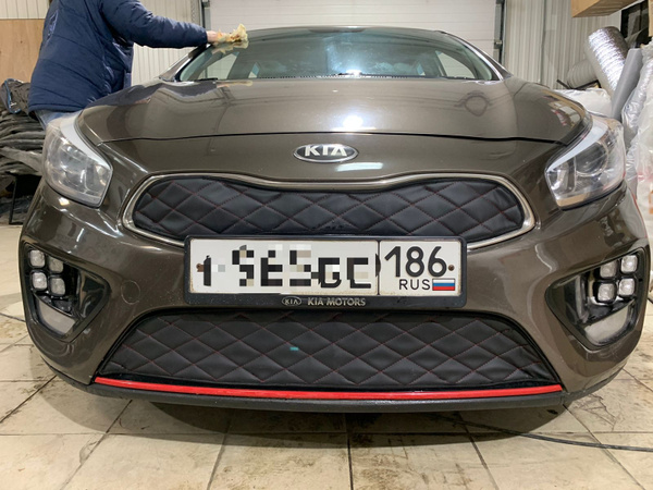 Утеплитель радиатора и бампера для Kia Ceed GT(Киа Сид) 2012 -2015 ...