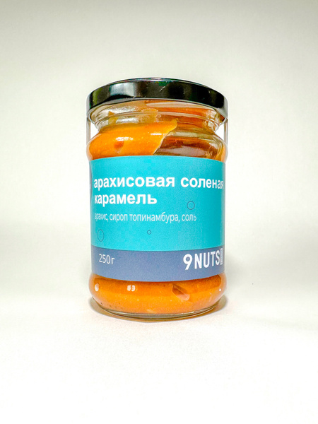Арахисовая паста соленая карамель 9Nuts 250г без сахара - купить с ...