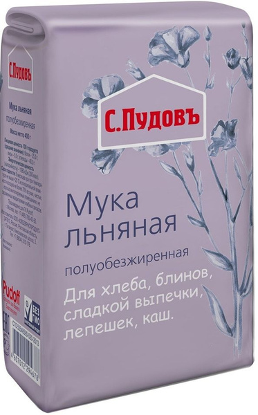 Мука С.Пудовъ Льняная 400г х 2шт - купить с доставкой по выгодным ценам ...