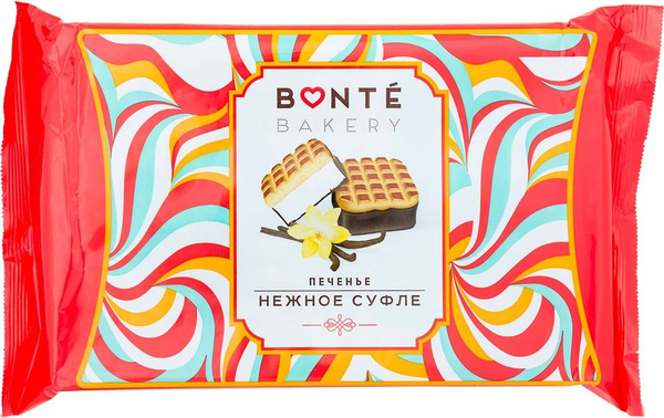 Печенье Bonte Bakery Нежное суфле 240г х 2шт - купить с доставкой по ...