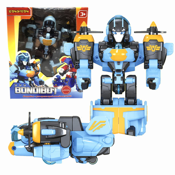 Робот трансформер BONDIBOT 2в1 самолёт развивающий подарок игрушка ...