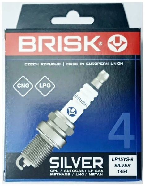 Свеча зажигания LR15YS-9 SILVER (в упаковке 1 шт.) (21мм;19мм;14х1,25)  (Чехия)