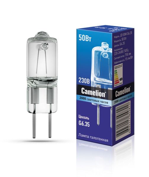 Галогенная лампочка Camelion 50W G6.35 купить на OZON по низкой цене ...