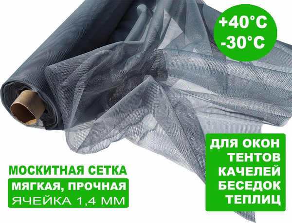 Москитная сетка БЕТЕКС серая 1,5 х 15 м - купить с доставкой по ...