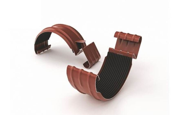 Соединитель желоба водосточного 125 мм. OSNO, RAL 8017 коричневый ...