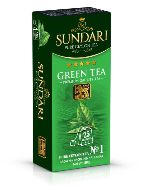 Sundari Чай зеленый, 25 пакетиков - купить с доставкой по выгодным ...