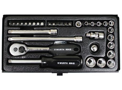 Бита Wurth и головок 1/4" в ложементе 34 пр., 576311340 - купить по ...