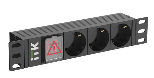 Блок распределения питания ITK Конструктив 10" без кабеля PH12-3D3-P ...