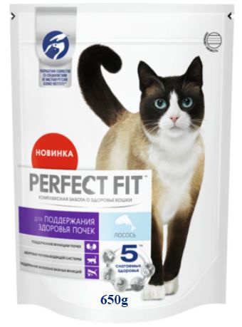 Сухой полнорационный корм "Здоровье почек" для взрослых кошек с лососем ...