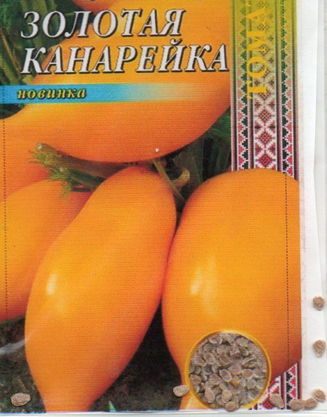 Золотая канарейка томат фото