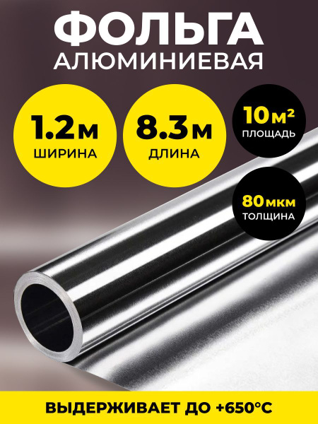 Алюминиевая фольга для бани и сауны 80 мкм., 10 м2 купить по доступной ...