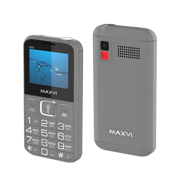 Мобильный телефон Maxvi b200, серый - купить по выгодной цене в ...
