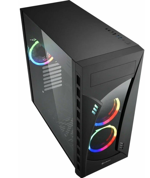 Sharkoon Компьютерный корпус Корпус ПК без БП NIGHT SHARK RGB EATX, 3x3 ...