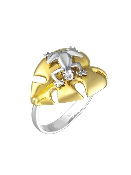 Spika Gold Кольцо Серебро позолоченное 960 пробы купить на OZON по ...