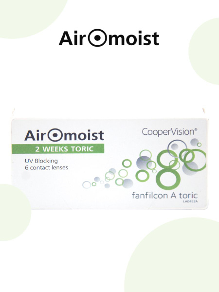 Airomoist Астигматические линзы, -2.00, 8.5, -1.25, 70, 2 недели ...