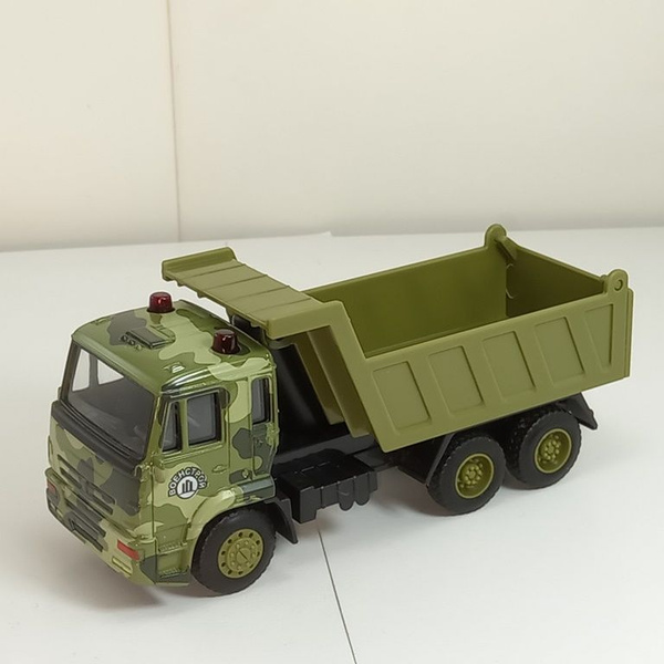 Металлическая машинка "Автопарк" 1:54 самосвал Камаз военный 15 см ...