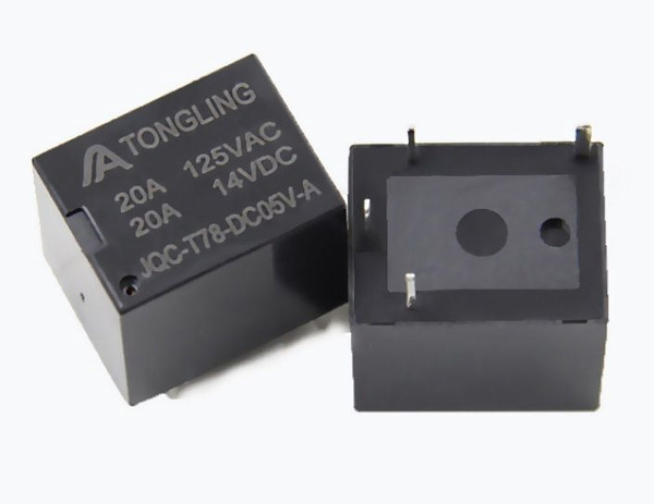Реле Электромагнитное 5V 20A JQC-T78-DC05V-A (4 контакта) - купить с ...