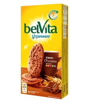 Печенье BELVITA Утреннее Какао, 225г - купить с доставкой по выгодным ...