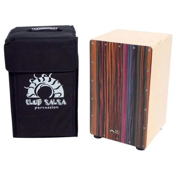 Народный ударный инструмент Кахон Gewa Cajon Club Salsa Zebran, чехол в ...