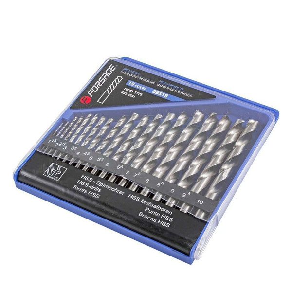 Набор сверл по металлу HSS 19 предметов - купить по выгодной цене в ...