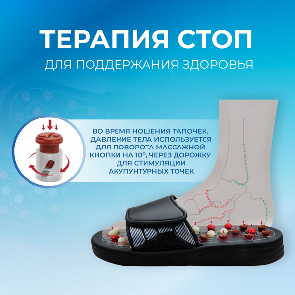 Рефлекторные массажные тапочки для женщин и мужчин - купить с доставкой ...
