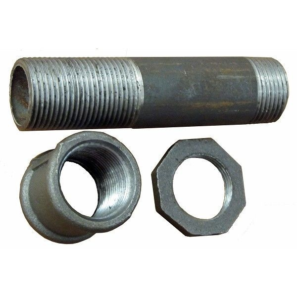 Сгон стальной в сборе Ду 20 3/4" с муфтой и контргайкой, sgonl100d20-3 ...