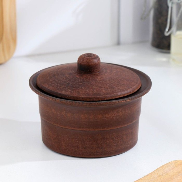 Кокотница для жульена с крышкой, Гладкий, 200 мл, 8х10х10 см - купить с ...