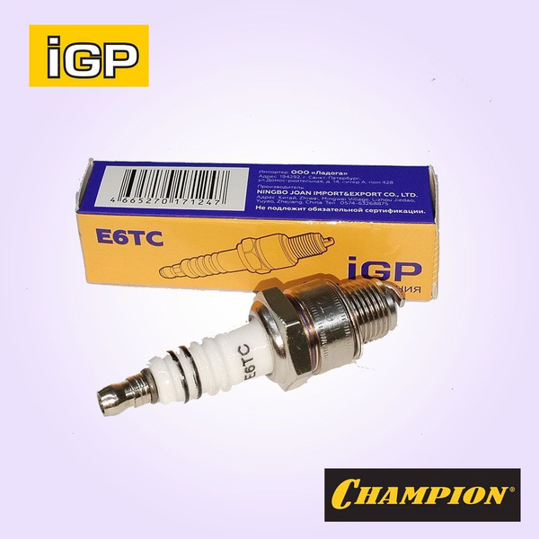 Свеча зажигания IGP E6TC для 4-х тактных двигателей генераторов GG1200 ...