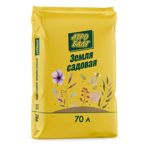 Грунт для растений, садовая земля, "Агробалт - садовый", 70л - купить ...