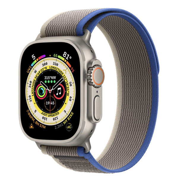 Нейлоновый браслет Trail Loop Blue/Gray M/L Ultra MQEK3ZM/A - купить с ...