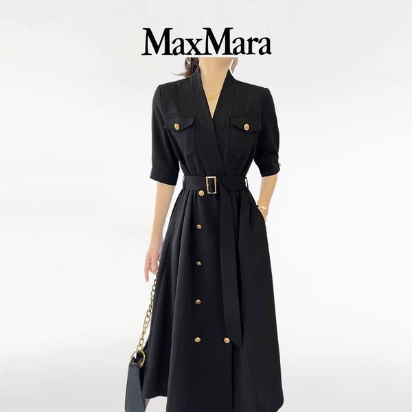 Max Mara женское элегантное платье средней длины женская одежда Туризм ...