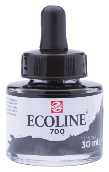 Акварель жидкая Ecoline банка 30 мл №700 Black (Черный) - купить с ...