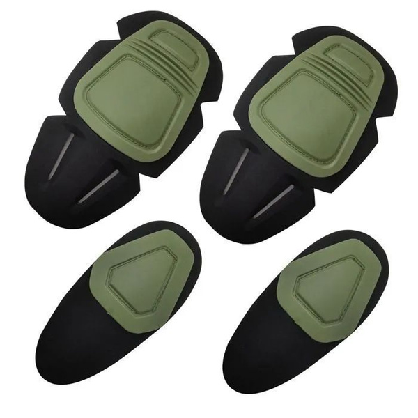 Комплект вставные наколенники/налокотники тактические Gen.3, зеленые ...