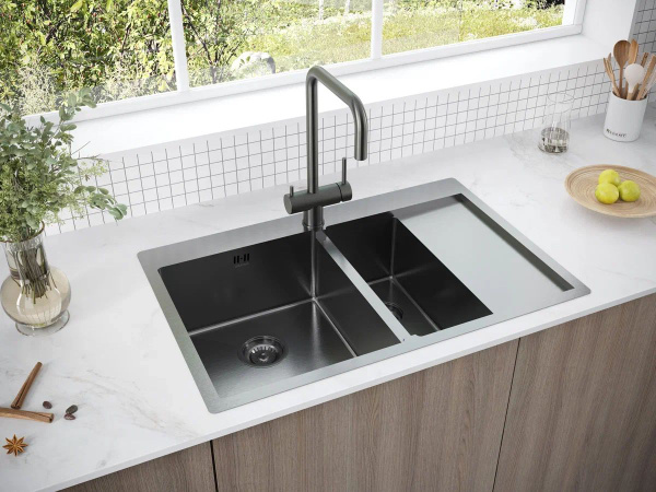 Мойка для кухни из нержавеющей стали Paulmark LIGA, 780х510 мм, мойка ...