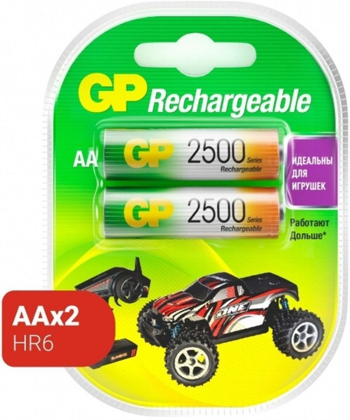 Аккумулятор GP HR6 / AA (2500 mAh) NiMh - 2 шт. купить на OZON по ...