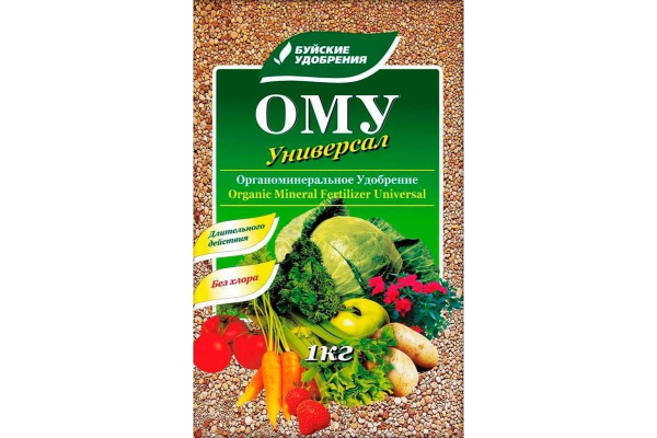 ОМУ Удобрение Универсал 1 кг гранулированное органоминеральное, Буйские ...