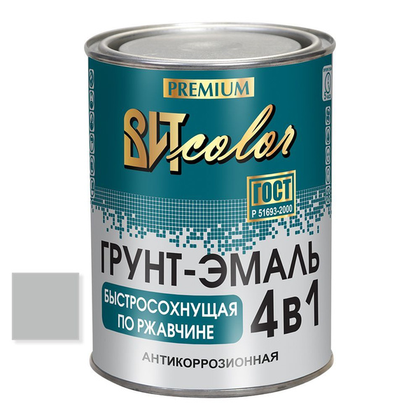 Грунт-эмаль ВИТ color По ржавчине 4 в 1 Гладкая, Алкидная ...