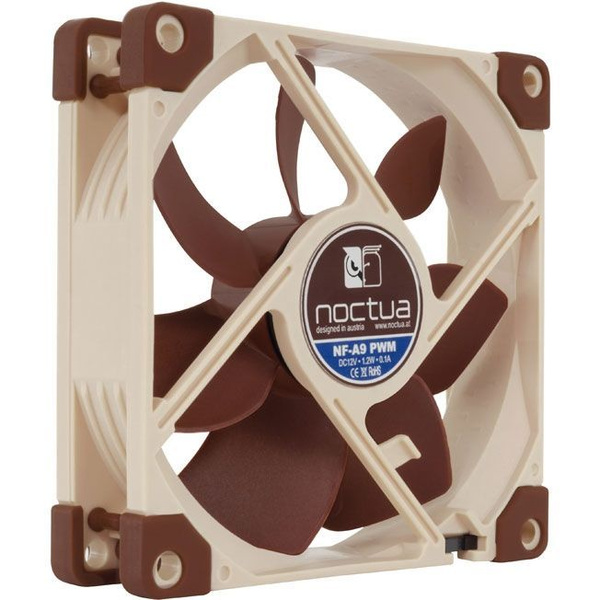 Вентилятор Noctua NF-A9 PWM, 92х92х25 мм, 400-2000 об/мин, 23 дБА ...